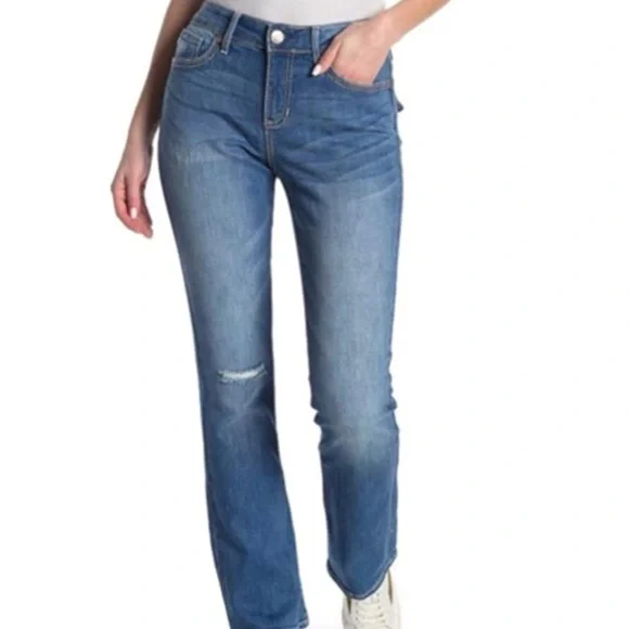 Seven7 Mid Rise Rocker Slim Boot Embroidered - Picture 3 of 8